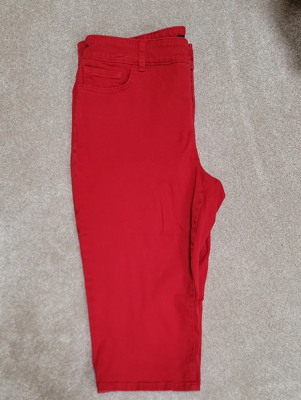 Chaps Red Women's 5 Pocket Denim Jean Shorts Pants Size 10 EUC
